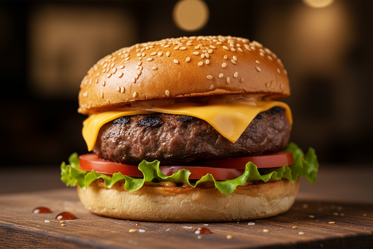 Delicious meat beef burger